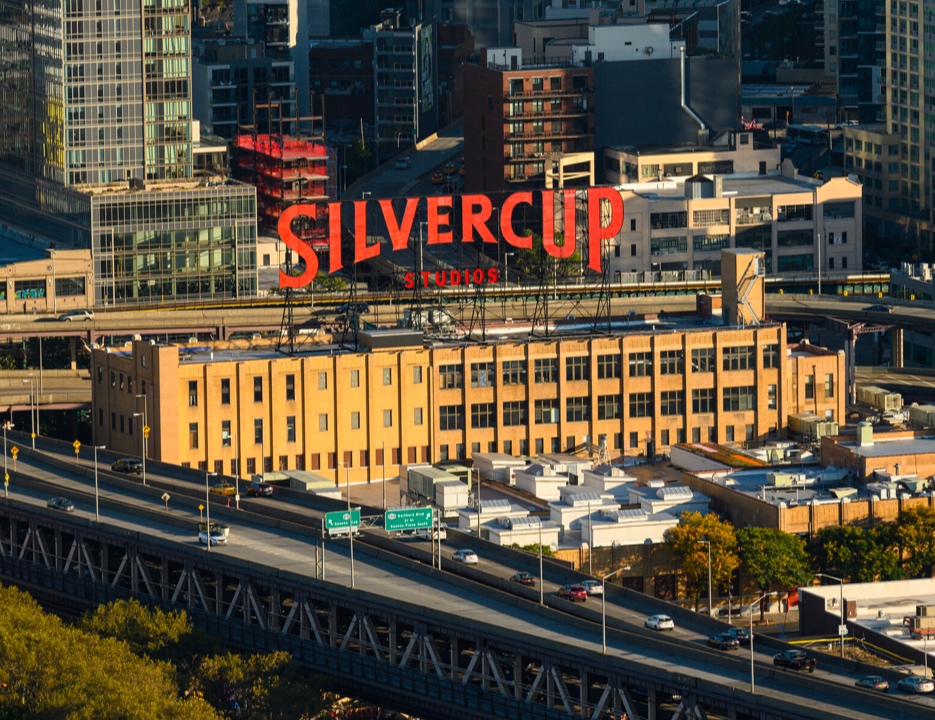 Silvercup Studios Main Location Exterior Building and Signage